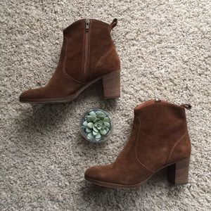 J. CREW suede booties
